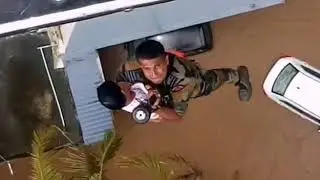 Indian Air Force Saves Child at Kerala Flood Relief Operation REAL HERO