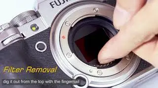 Kase FujiFilm Clip in Filter installation Fuji fits : X-H1, X-T4,   X-T3, Fujifilm X-T30, X-Pro3