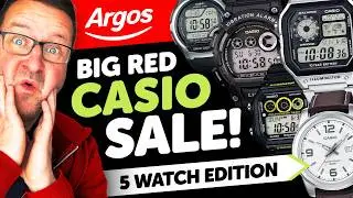 5 часов CASIO, которые стали настоящей находкой на мероприятии Argos BIG RED EVENT.