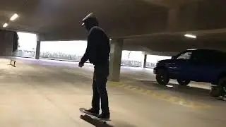 Parking garage skate sesh