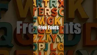 EP114. Free Fonts & 3D Text Effects #usefulwebsites #designtools