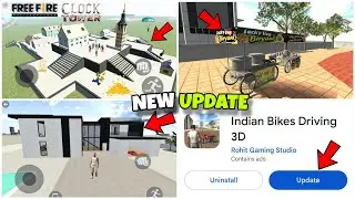 NEW FREE FIRE CLOCK TOWER + NEW STOLE PROPS CHEAT CODE 🥰🔥 INDIAN BIKES GAME new update grownrox
