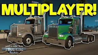 BAD TRUCK DRIVERS PLAY TAG ON HIGHWAY! - American Truck Simulator Multiplayer