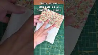 S050 - Tuto Express Moins de 10 minutes : La pochette pour livre : Facile &agrave; coudre pour d&eacute;butant.