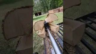 new 4 way splitter head on the countyline 30 ton log splitter 8-28-25