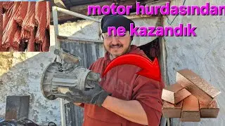 HURDA MOTORDAN NE KADAR KAZANDIK? ŞAŞIRTAN SONU&Ccedil; 💰 #hurda #scrap #bakır #copper #recycling 