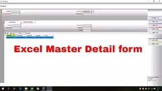 How to create Excel VBA Master Detail forms using Virtual Forms