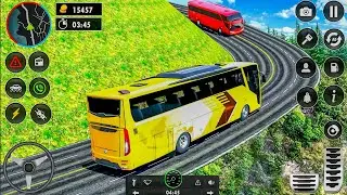 Uphill Offroad Bus Driving Simulator 3D - Coach Bus Tourist Driver 2023 - Android Gameplay