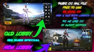 AE LIKE CC🤤NEW & OLD LOBBY🔥||pubg lobby video CC XML || Pubg lobby FREE XML FILE || After MOTION 😁