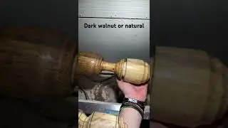 Dark walnut or Natural Danish Oil #handmade #woodlathe