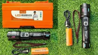 Small Sun JY-982 Metal Body zooming Rechargeable Torch, Li-ion Battery, High Focus