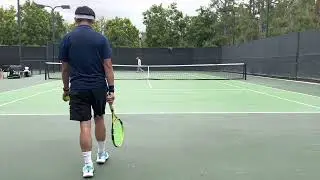 Match with SC bro set 2 20230425. 6:2 win. #tennis #网球 #courtlevel #尔湾