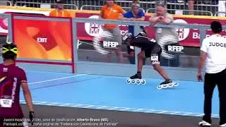 Alberto Emiliano Bravo (MX), 200m juvenil masculina clasificaci&oacute;n, World Roller Games