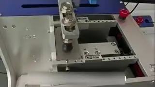 Automatic Nameplate Laser Marking Machine working video
