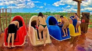 Racing Water Slide at Blue Park Aquático, Brazil