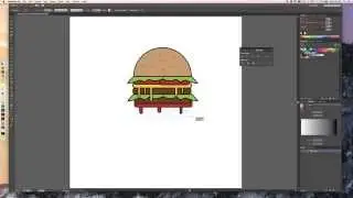 Cheeseburger flat Graphic Design - Illustrator
