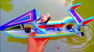 Diy How To Make RC Speed Boat For Science Project -Diy RC Speed Boat With RC Motor Car.