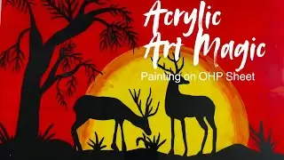 I Painted on a Transparent OHP Sheet&hellip; This Happened 😲🎨 Acrylic Painting ✨