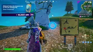 Follow The Treasure Map To Find The Floating Ring ALL Locations (Fortnite OG Season 3 Hidden Quests)