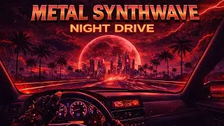 Synthwave Night Drive BUT for METAL Fans!  | Epic Power Synthwave let the Guitar Drive you.