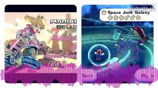 All Princess Peach Voice Clips Mario Kart 8 Deluxe Nintendo Switch VS Super Mario Galaxy Space