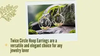 Wrap up timeless elegance this holiday season&mdash;Black Hills Gold Twice Circle Hoop Earrings