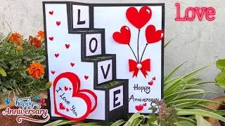 Happy anniversary card making ideas 2025 / Anniversary greeting card idea for mom and dad