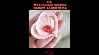 This is how master bakers shape buns || #buns #bunstyle #bunshapes #bunstick #shortsfeed #viral