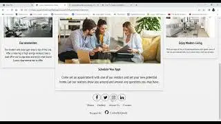 Simple Minimal Apartment Complex Website | HTML CSS JS