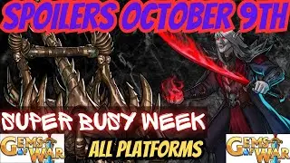 Gems of War SPOILERS October 9th 2023 / ALL PLATFORMS upcoming events new troops new weapons PETS