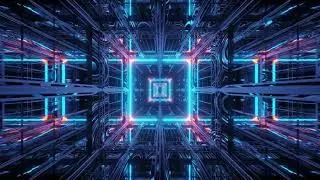 TUNNEL FLYING THREE D NEON GLASS CORRIDOR ABSTRACT VJ WALLPAPER BACKGROUND | 4K RELAXING SCREENSAVER