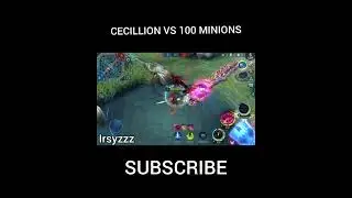 cecillion (100 stack) vs 100 minions