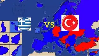 Greece Supporting Countries Vs Turkey Supporting Countries War scenario (Europe)