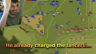 I don't see anything and he already charged the lancers! | Lines of Battle - Battle