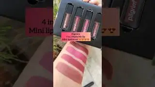 Pilgrim's mini lipstick set | Nude temptation pilgrim #lipstick #makeup #skincare #youtube #shorts