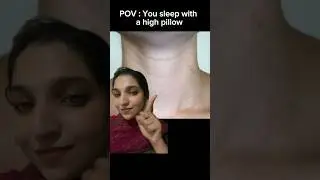 You sleep with high pillow ❌❌ #youtube #viralvideos #youtubeshorts #foryou #shorts #viral #fyp #skin