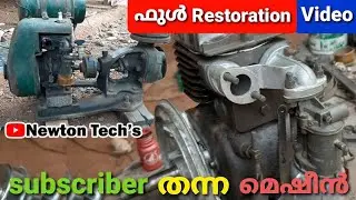 villiers Mk12 full restoration lightweight pump set restore & reuse malayalam video