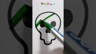 🥦🫏🦞🦕💀Creative Art #youtubeshorts #shorts #viralshorts #art #artist #draw #creative #reels