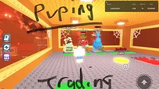 Pvping and trading money puggy and strawberry traits #sab #live