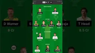 AUS vs ENG test match team ll dream11 team ll #dream11prediction #cricket #youtubeshorts #video