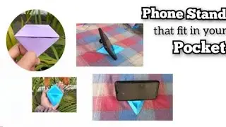 Origami Phone Stand | Diy Phone Stand | Phone Stand that fit in your Pocket