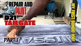 Replacing and Painting a 95 Nissan Hardbody tailgate.