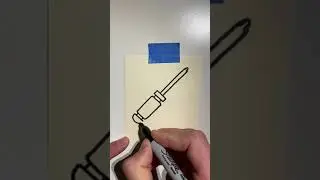 How to draw a Screwdriver with a sharpie!