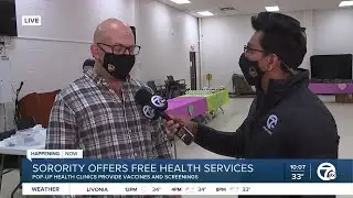 Pop-up clinic offers free health services