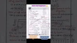 LOAD CALCULATION OR WEIGHT OF COLUMN BEAM AND SLAB#civil #civilconcepts#quantitysurveying#selfweight