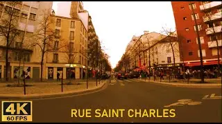 Rue Saint Charles | 15th arrondissement of Paris 4k