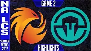 Phoenix1 vs Immortals Highlights Game 2 | NA LCS week 5 Summer 2017 | P1 vs IMT G2