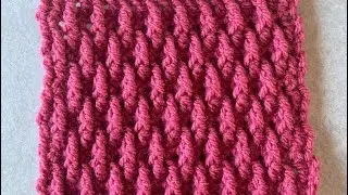 Alpine stitch. Model crosetat texturat.