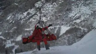 Helicopter Rescue for Ice climber Little Cottonwood Utah-short version