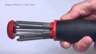 Wiha LiftUp magnetic multibit screwdriver with power bits [no audio]